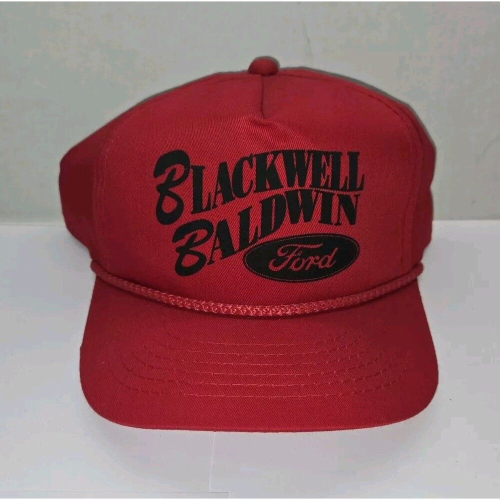 Blackwell Baldwin Ford Poplar Bluff MO Car Lot Red Adjustable Trucker Hat